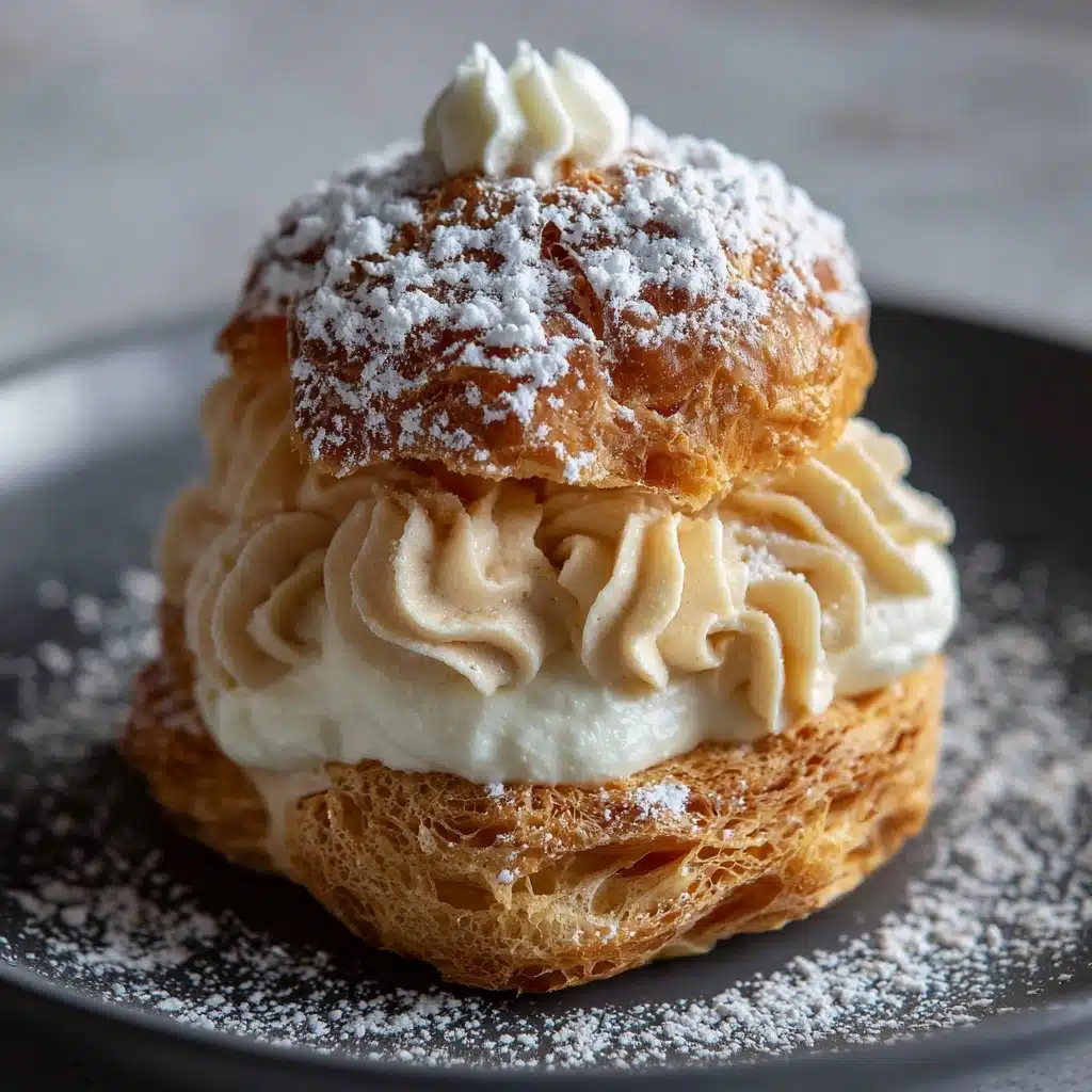 Choux Pastry with Milk Tea Cream Recipe - Recipe Image