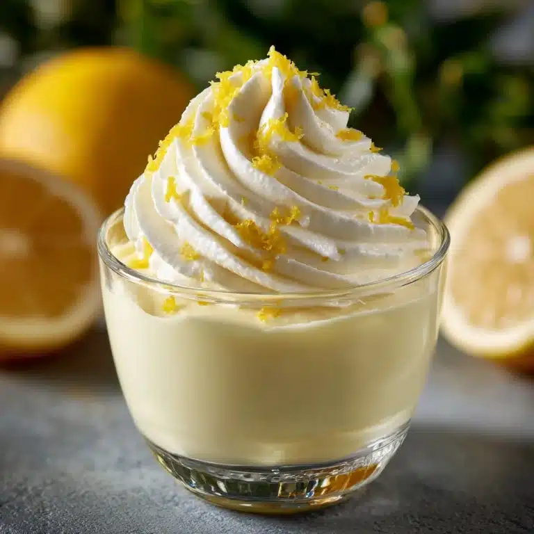 **Creamy Lemon Mousse** Recipe