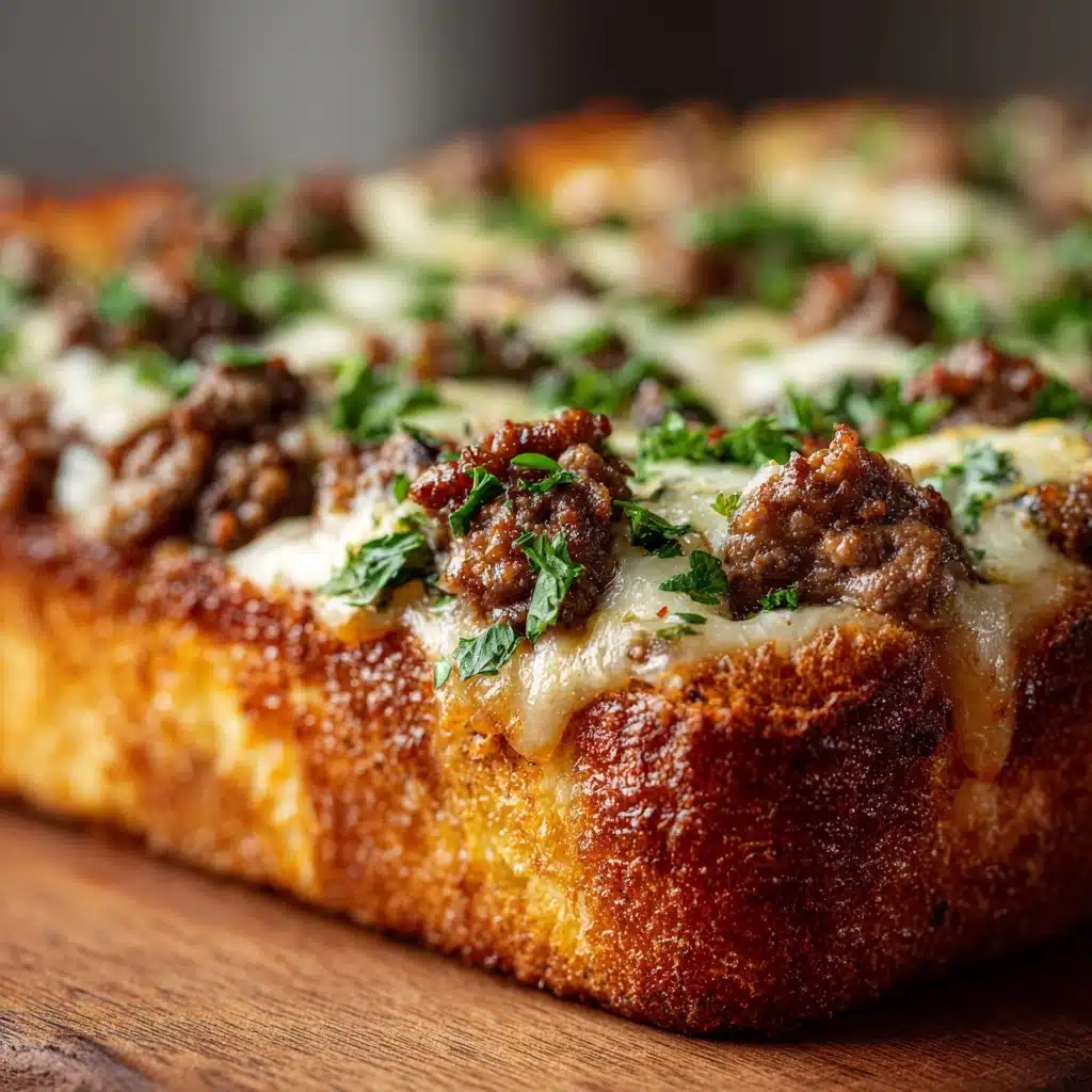 Easy Garlic Philly Cheesesteak Bread Recipe - Recipe Image