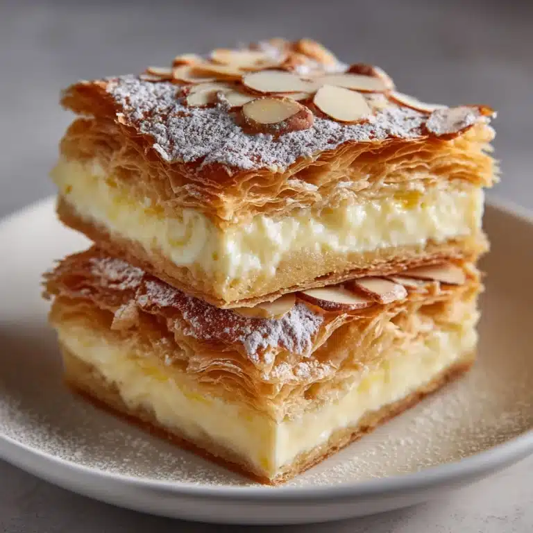 Custard Almond Puff Pastry Pockets Recipe