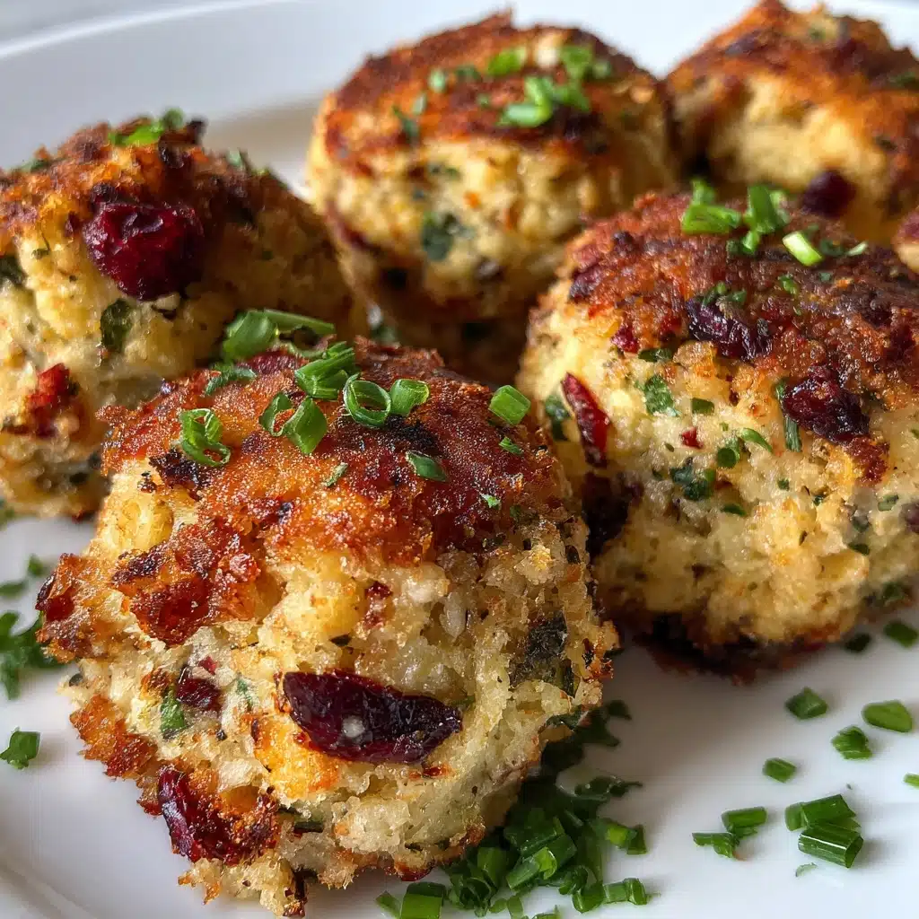 Cranberry Turkey Stuffing Balls Recipe
