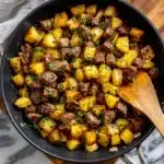 Garlic Butter Steak Bites with Herb Potatoes Recipe