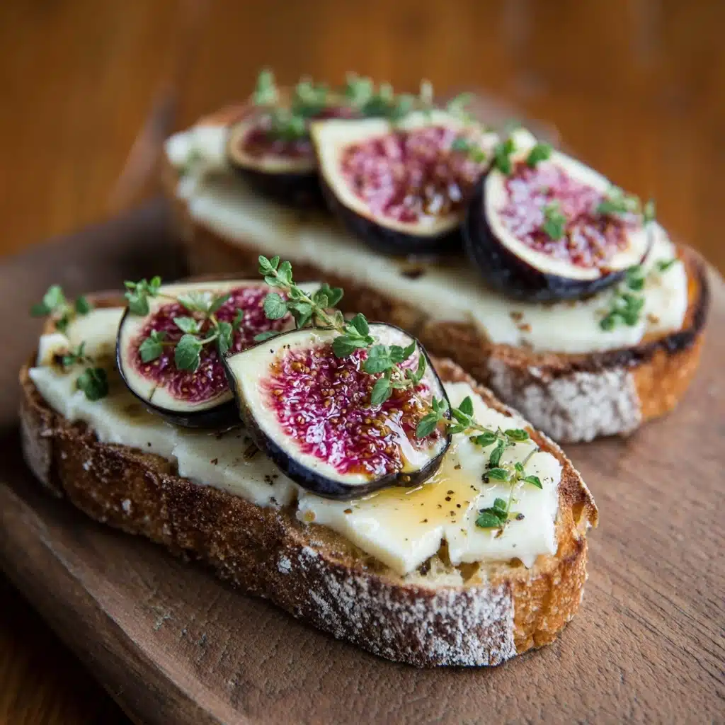 Fig and Brie Crostini Recipe - Recipe Image