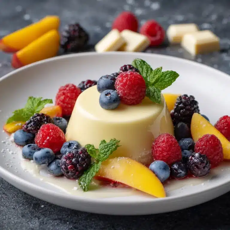 Vanilla Pudding with Fresh Fruit Recipe