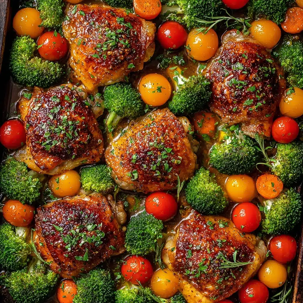 ONE PAN Balsamic Chicken and Veggies Recipe - Recipe Image