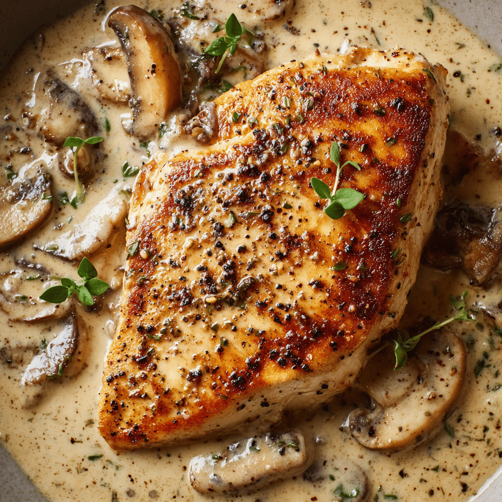 Creamy Chicken Stroganoff with Egg Noodles Recipe