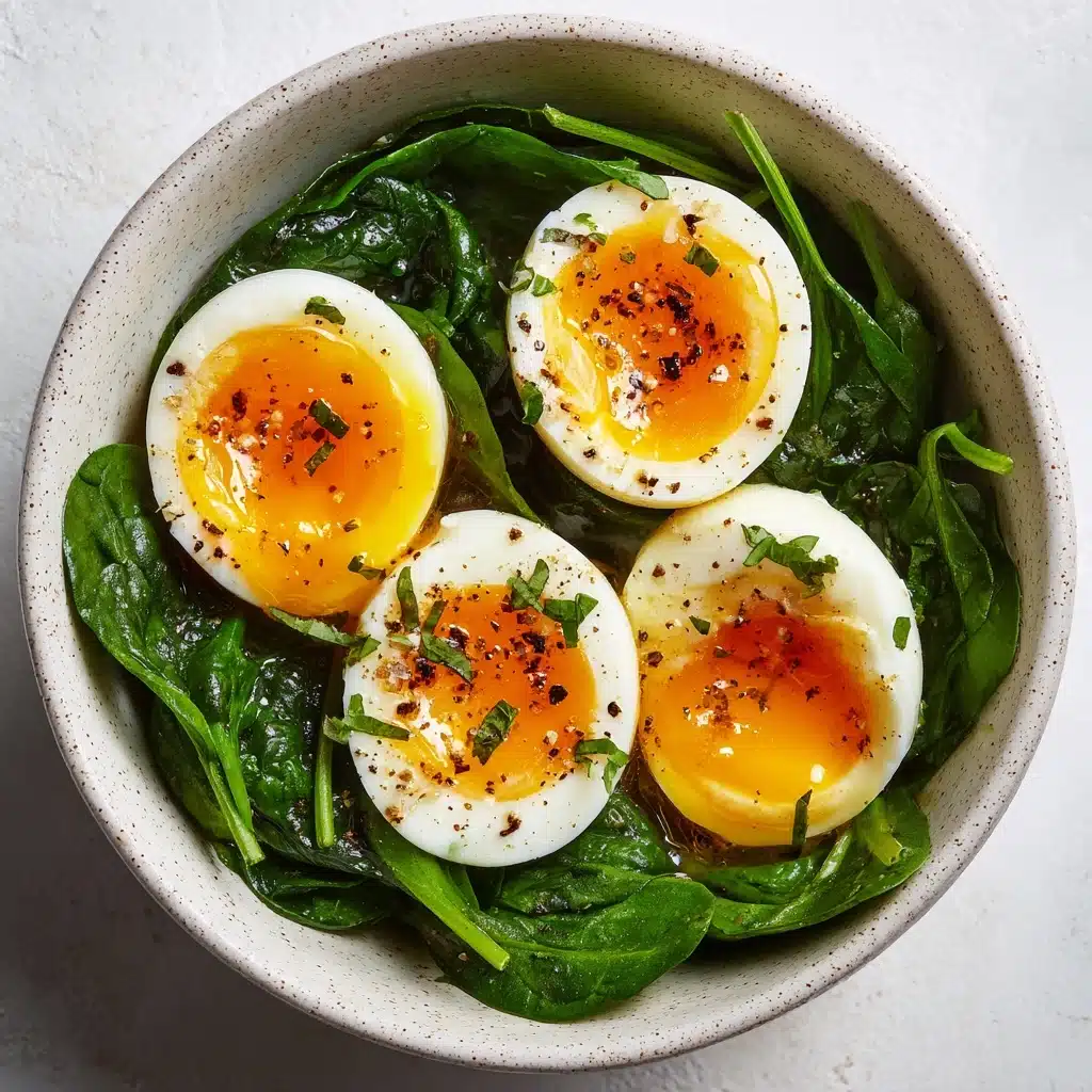 Hard-Boiled Egg Spinach Breakfast Recipe