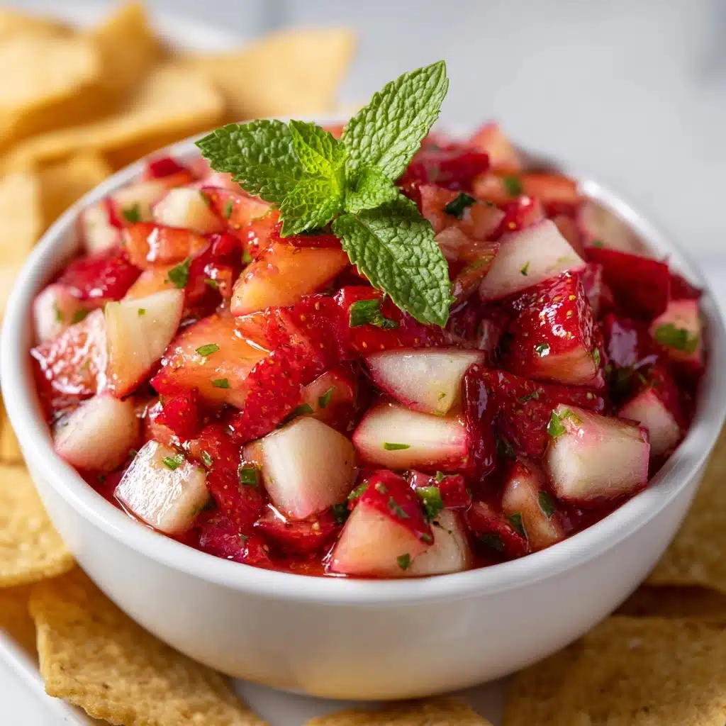 Strawberry Salsa with Cinnamon Chips Recipe - Recipe Image