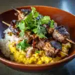 Cilantro Orange Chicken with Rice and Beans Recipe