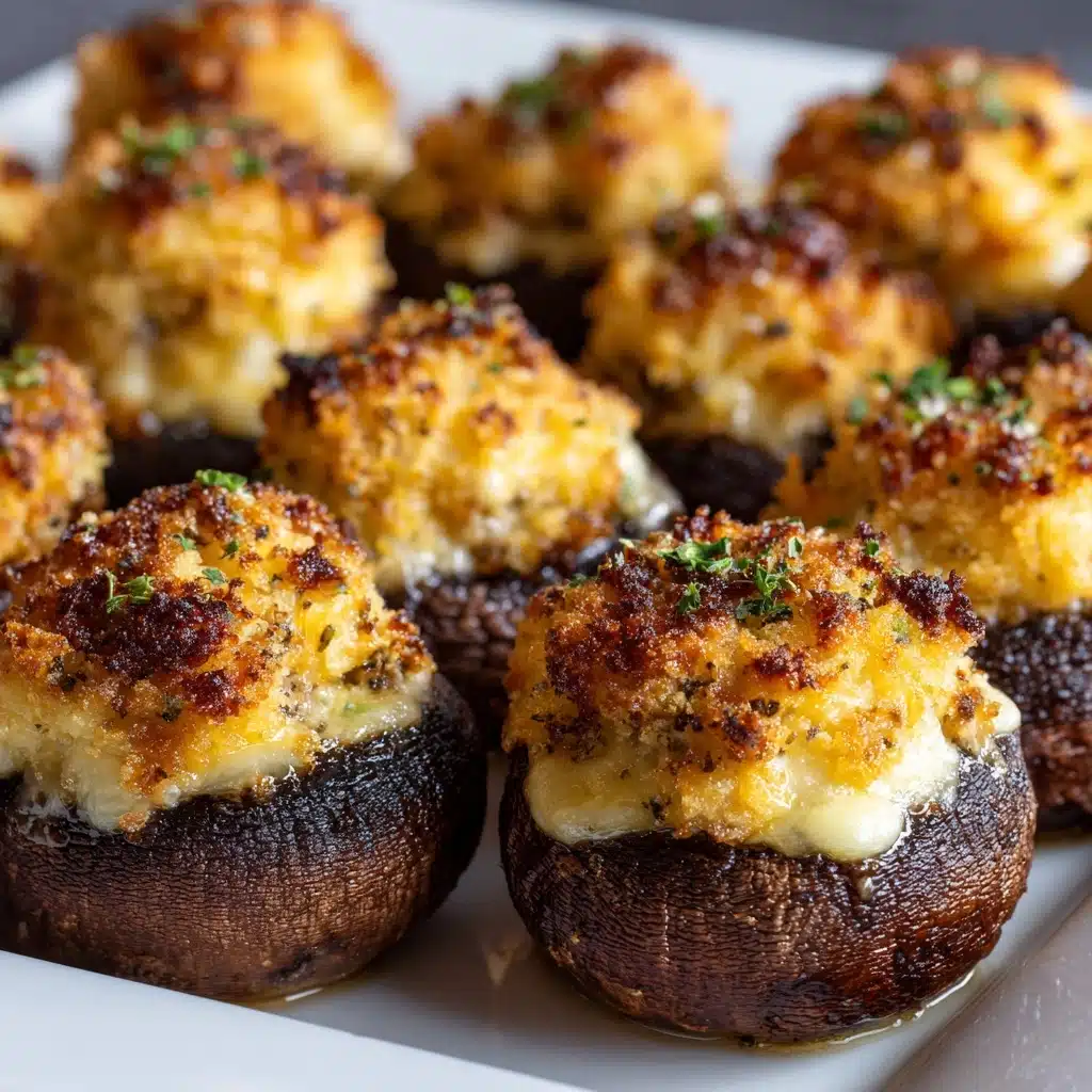 Caramelized Onion & Gruyère Stuffed Mushrooms Recipe - Recipe Image