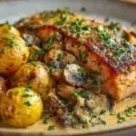 Greek Garlic Chicken with Roasted Potatoes Recipe