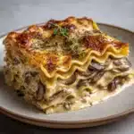Creamy Chicken Mushroom Lasagna Recipe