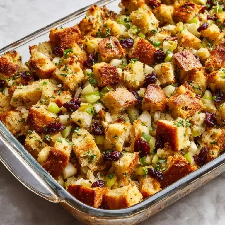 Sausage, Apple, and Cranberry Stuffing Recipe