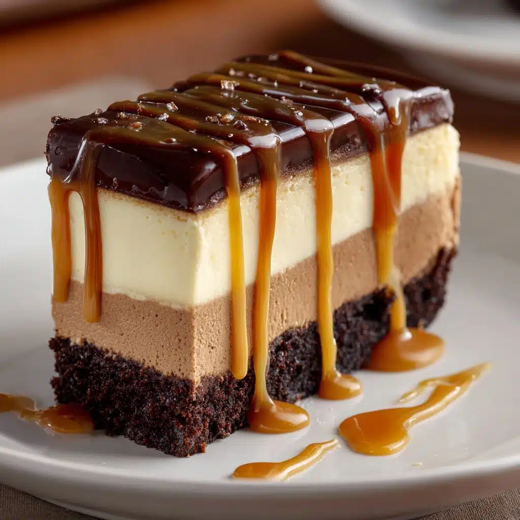 Caramel Brownie Cheesecake Recipe - Recipe Image