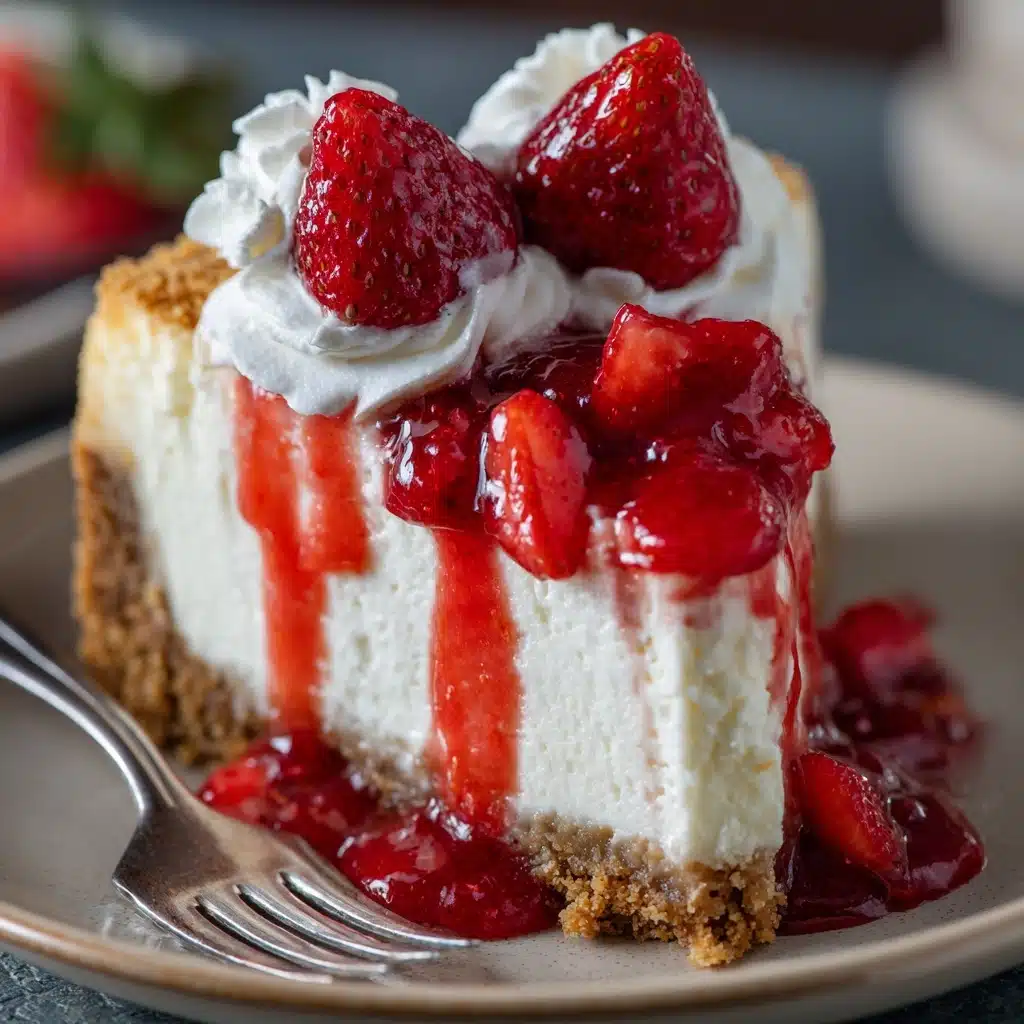 Strawberry Swirl Cheesecake Recipe - Recipe Image