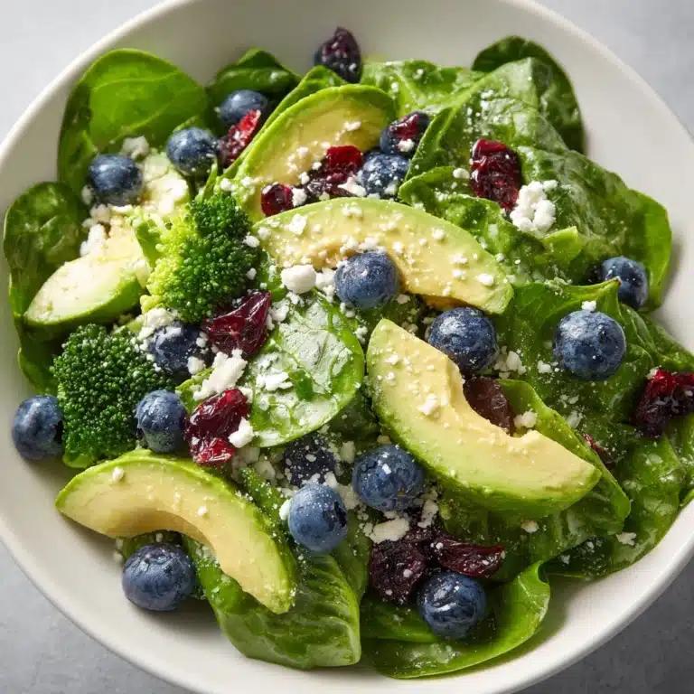 Blueberry Broccoli Spinach Salad Recipe