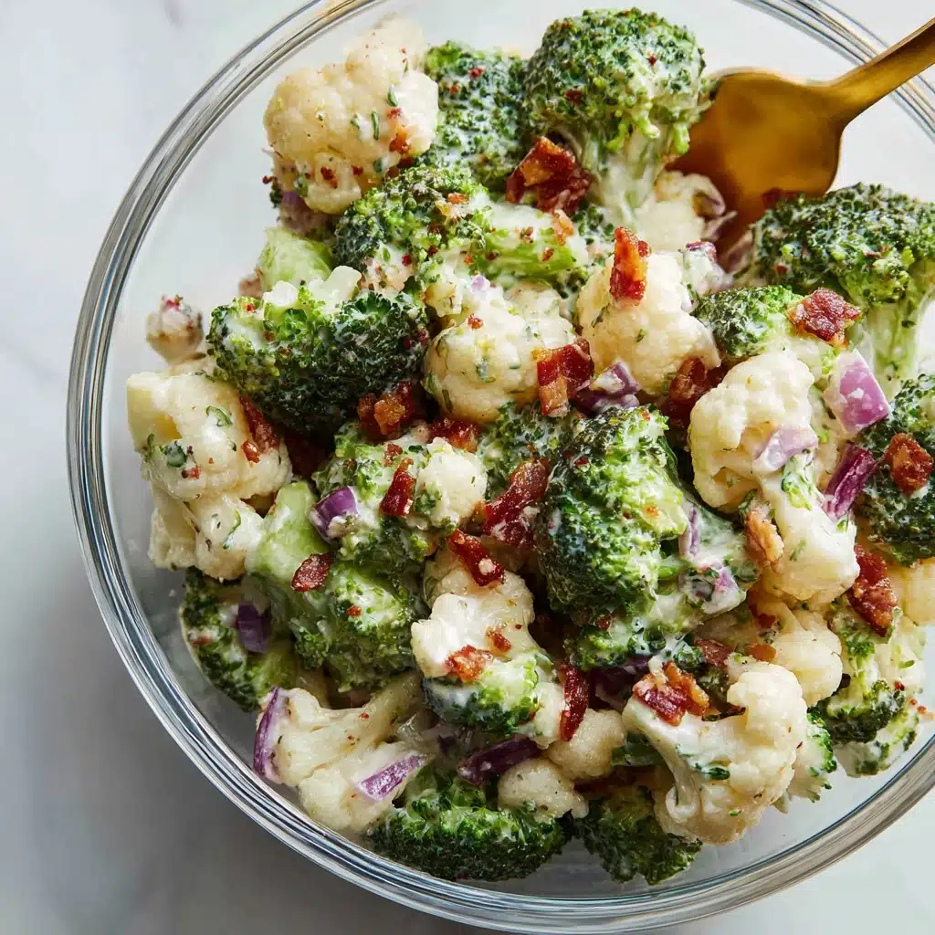 Broccoli Cauliflower Salad Recipe - Recipe Image