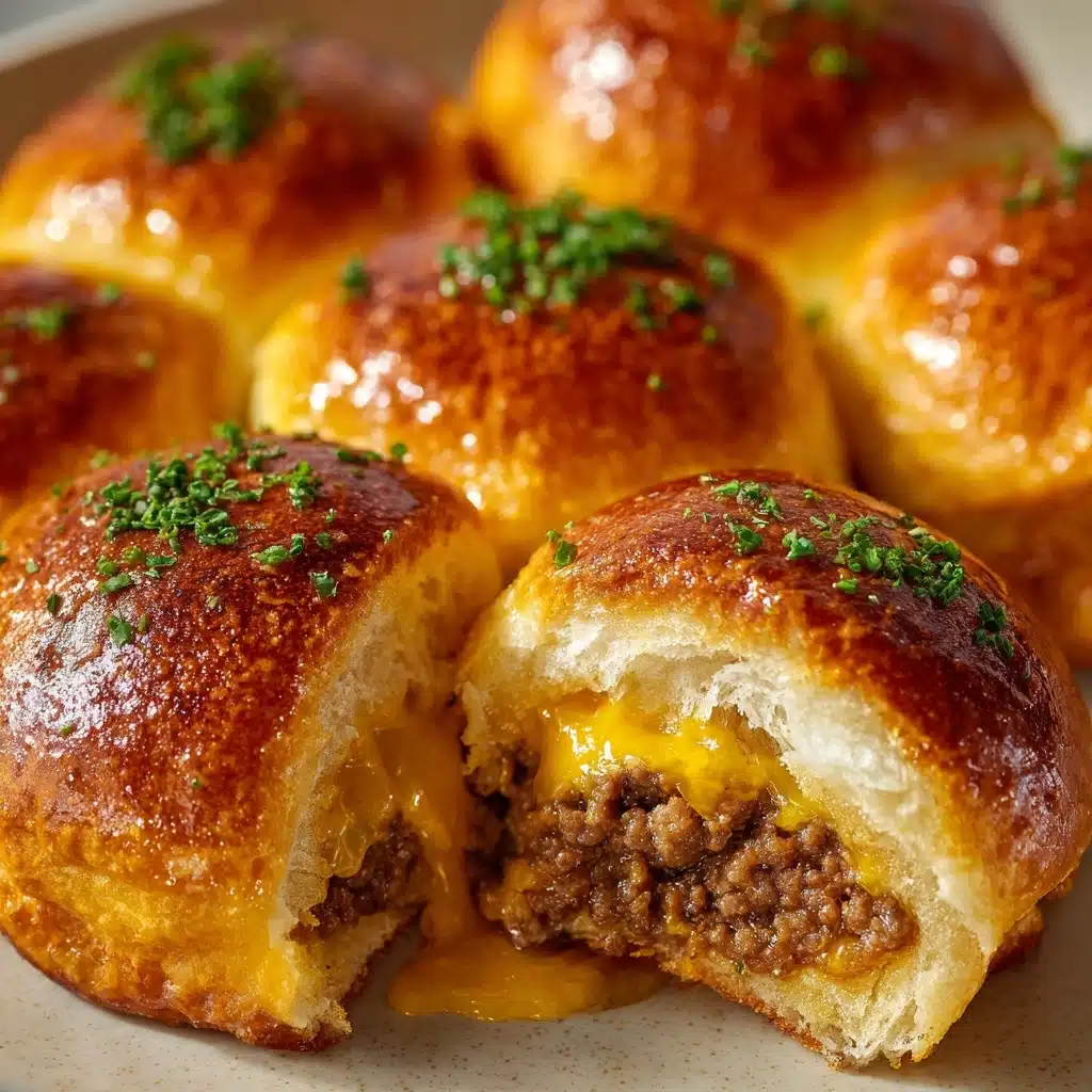Garlic Parmesan Cheeseburger Bombs Recipe - Recipe Image