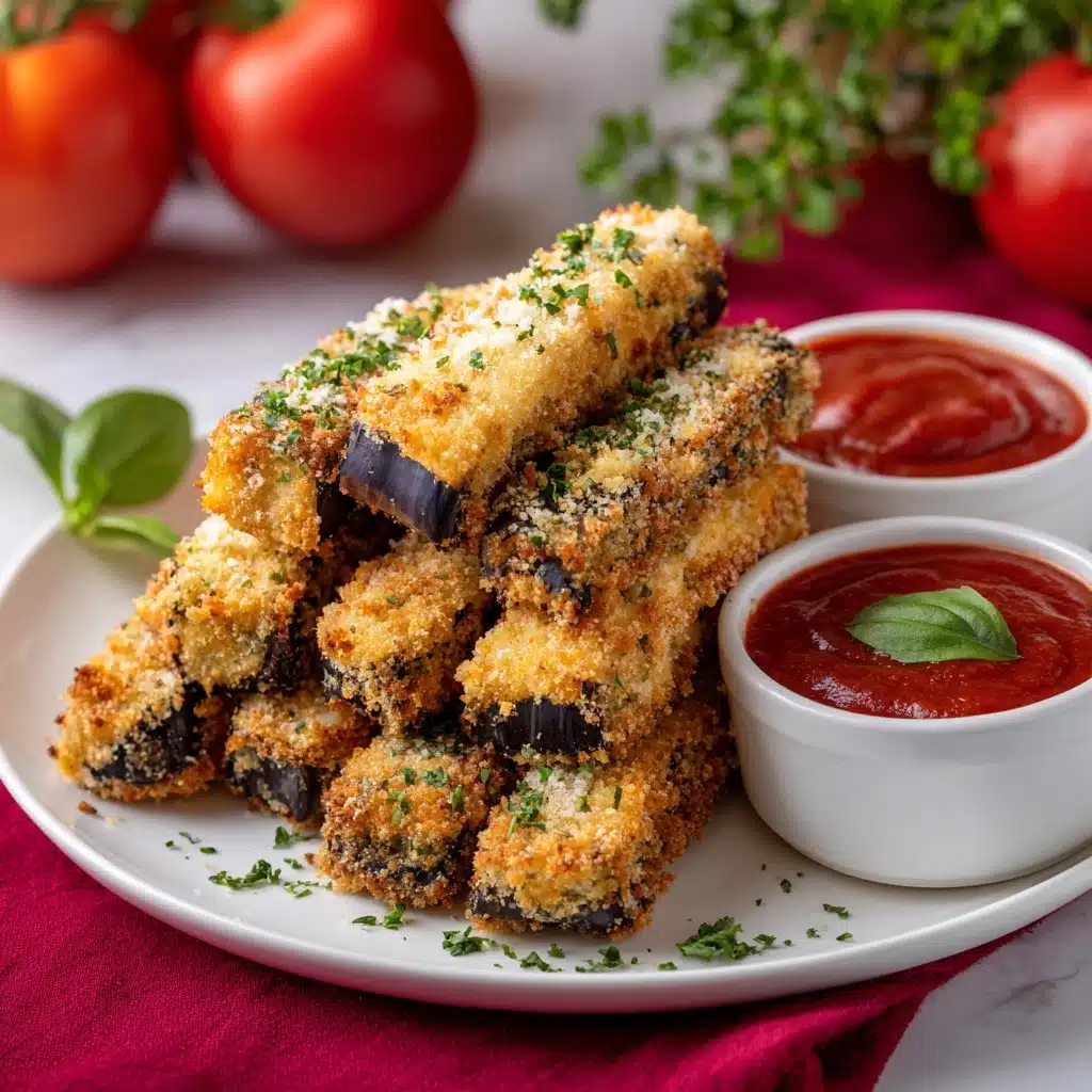 Crispy Baked Eggplant Fries with Marinara Recipe