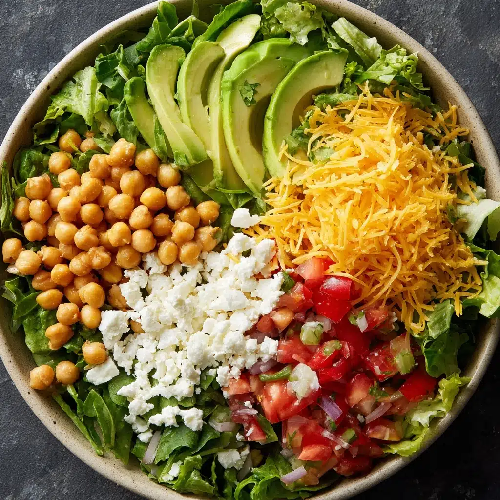 Fresh Chopped Salad with Chickpeas, Feta, and Avocado Recipe - Recipe Image