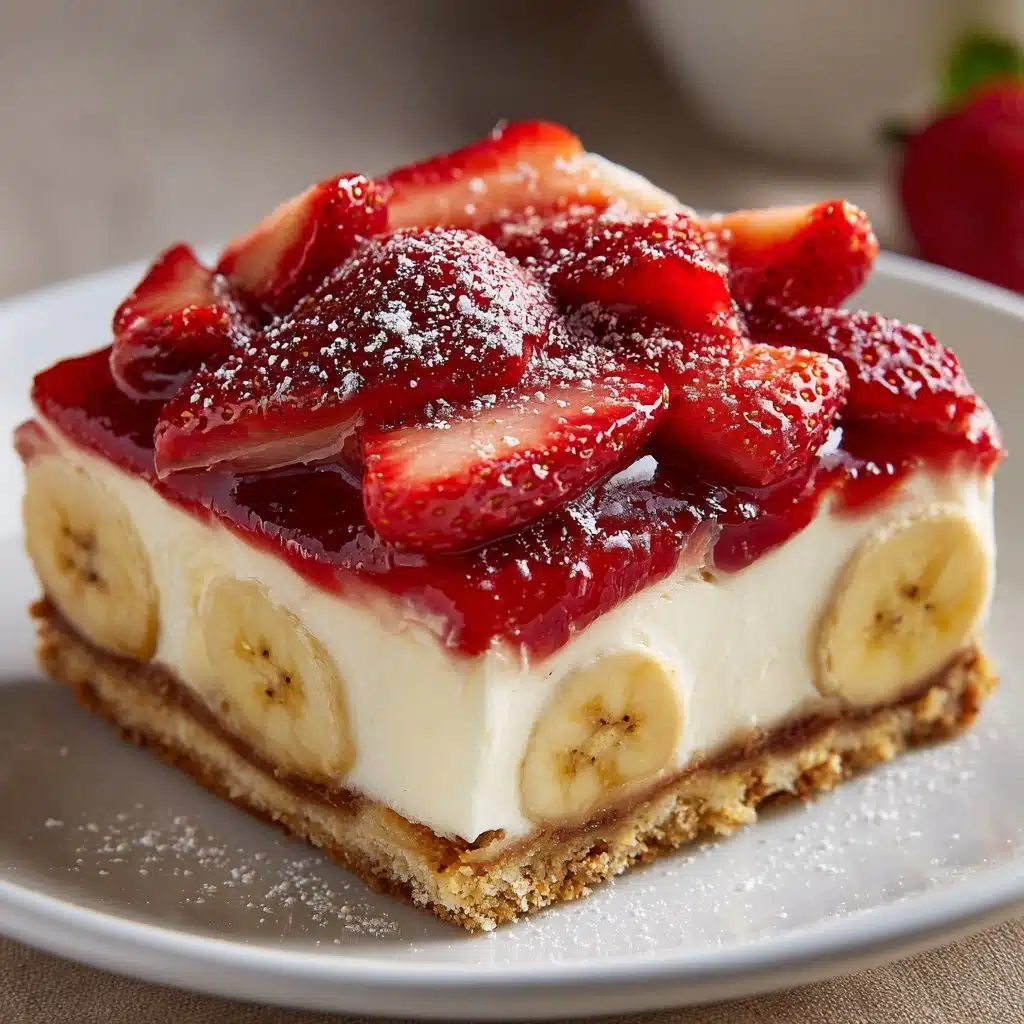 Banana-Strawberry Cheesecake Fantasy Recipe - Recipe Image