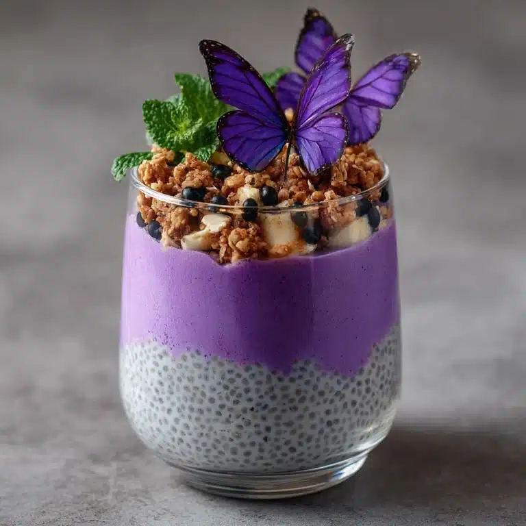 Butterfly Pea Chia Pudding Parfait Recipe