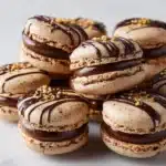 Nutella Drizzle Macarons Recipe