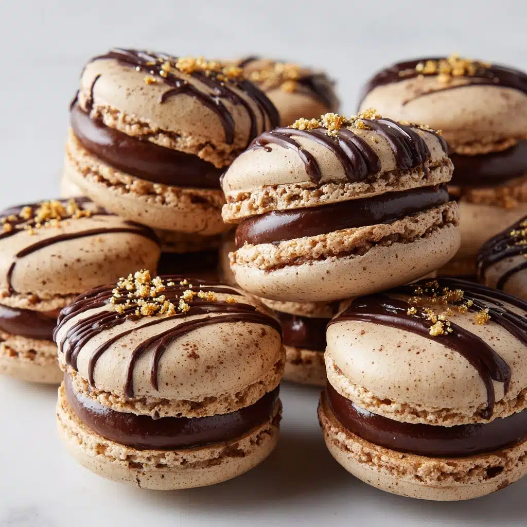 Nutella Drizzle Macarons Recipe - Recipe Image