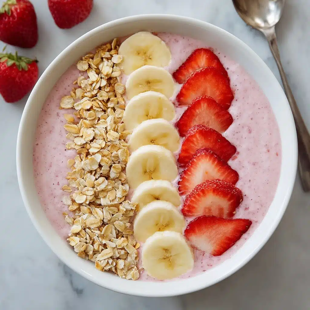 Strawberry Banana Smoothie Bowl Recipe - Recipe Image
