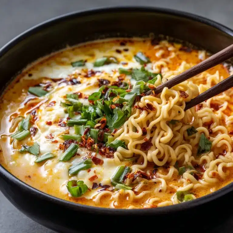 Spicy Cabbage Ramen with Cheese Recipe