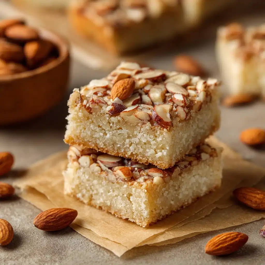 Vegan Almond Croissant Cookie Bars Recipe - Recipe Image