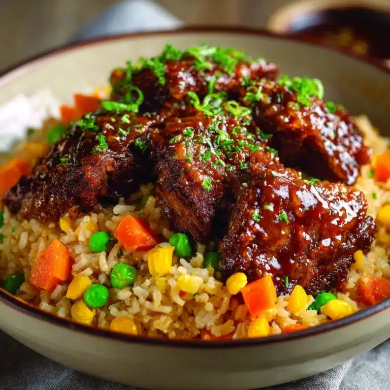 Crispy Saucy Chicken with Vegetable Fried Rice Recipe