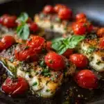 Pan-Seared Mediterranean Cod in Tomato Basil Sauce Recipe