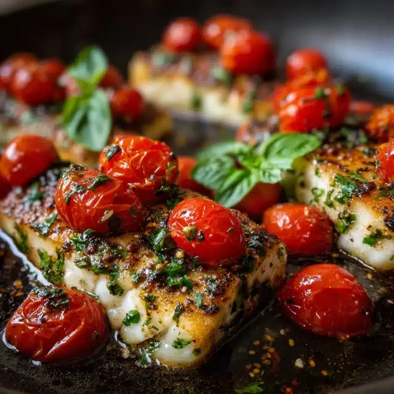 Pan-Seared Mediterranean Cod in Tomato Basil Sauce Recipe