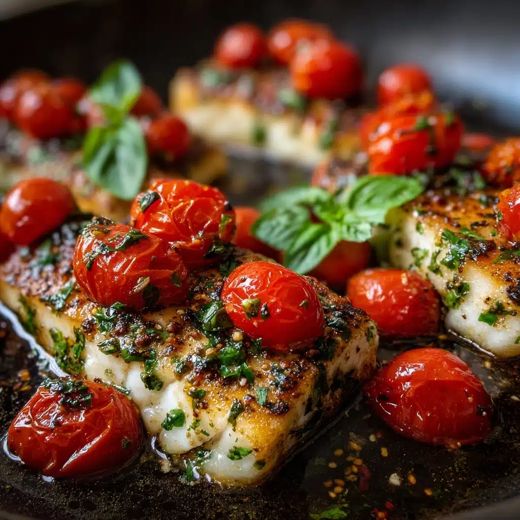 Pan-Seared Mediterranean Cod in Tomato Basil Sauce Recipe