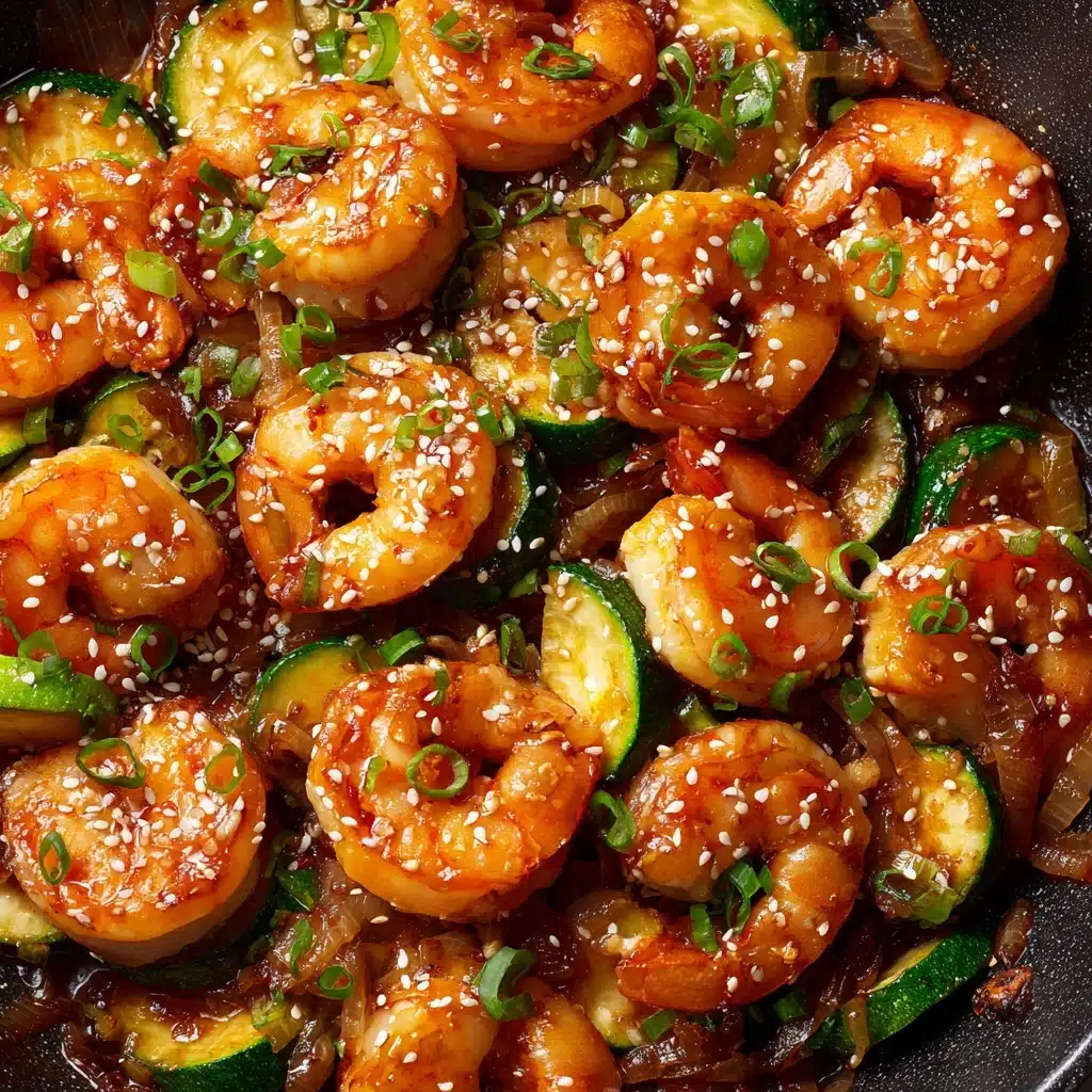 Shrimp and Zucchini Stir Fry with Homemade Teriyaki Recipe