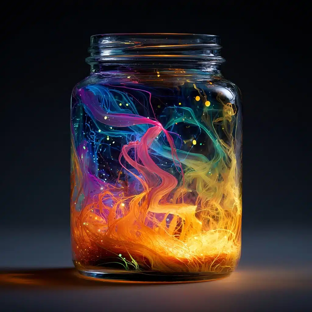 GLOW-IN-THE-DARK Fireworks in a Jar Recipe - Recipe Image
