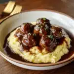 Slow Cooker Salisbury Steak Meatballs Recipe