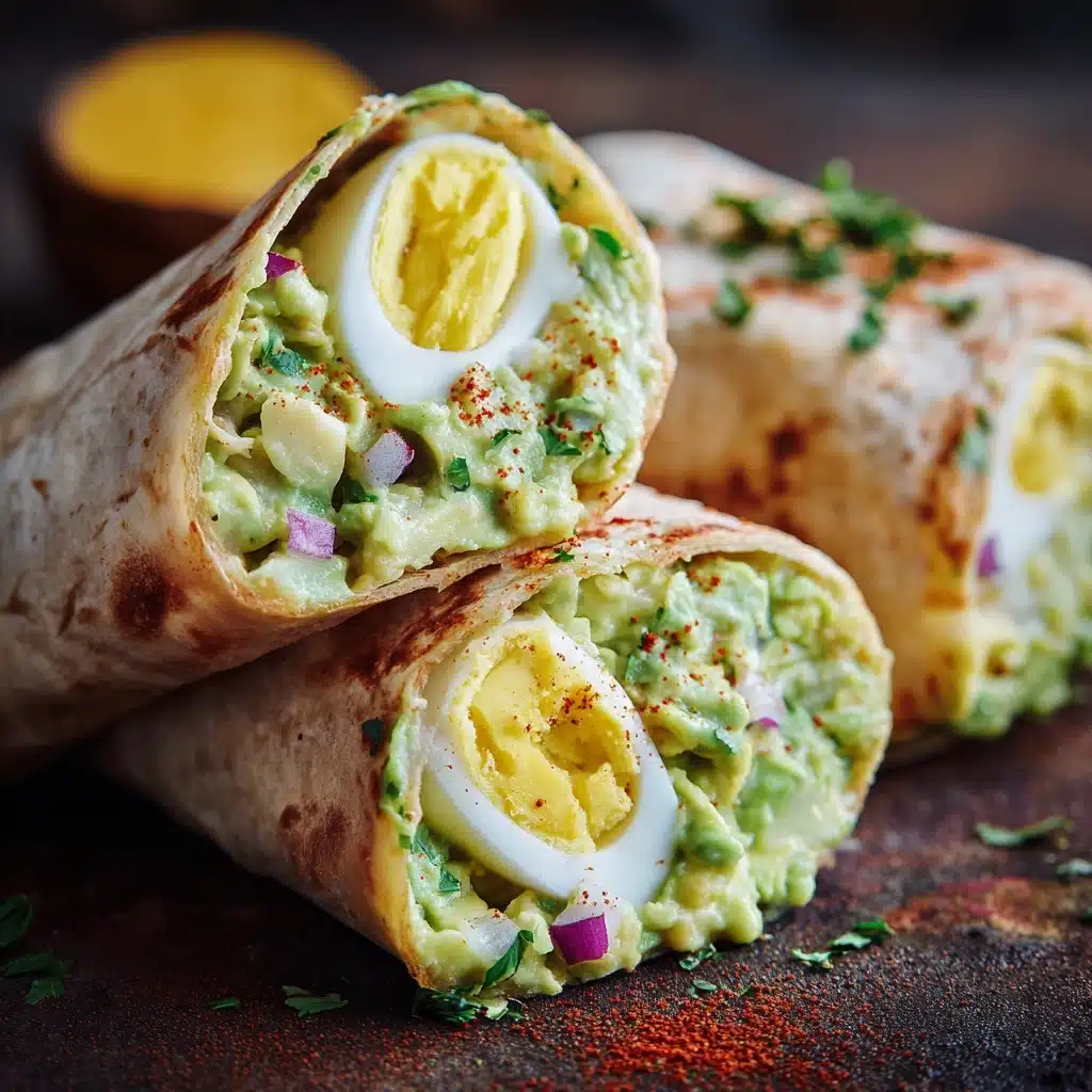 Avocado Egg Salad Roll-Ups Recipe - Recipe Image