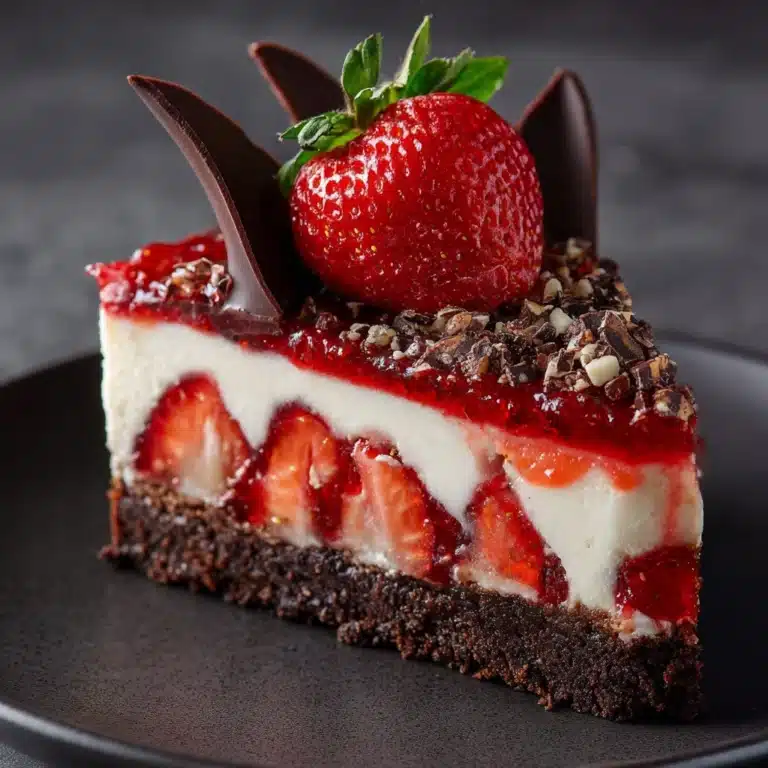 Chocolate Strawberry Swirl Cheesecake Recipe