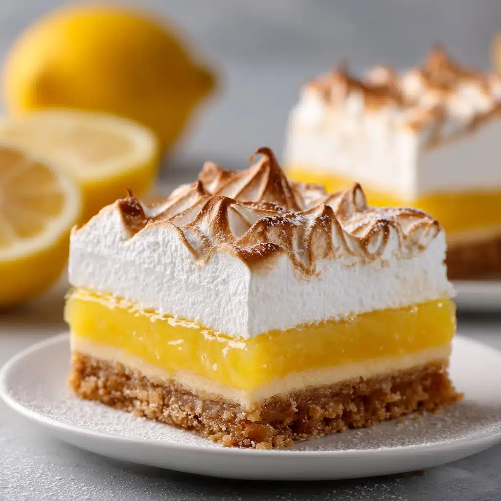 Zesty Lemon Meringue Pie Bars Recipe - Recipe Image