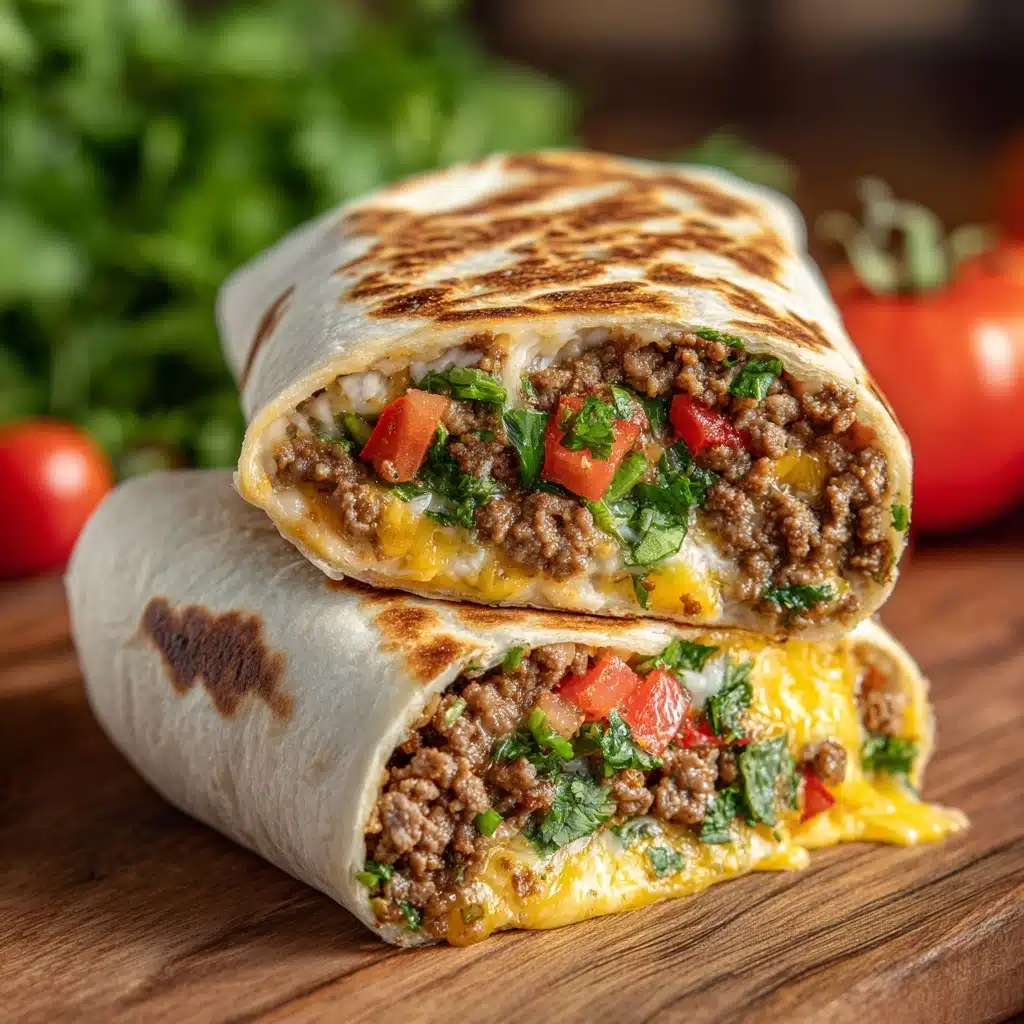 Nacho Cheese Beef Wrap Recipe - Recipe Image