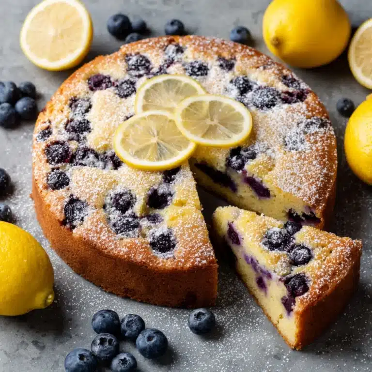 Easy Vegan Lemon Blueberry Cake Recipe