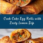 Crispy Crab Cake Egg Rolls with Lemon Dip Recipe