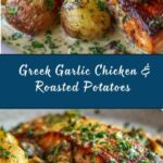 Greek Garlic Chicken with Roasted Potatoes Recipe
