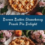 Brown Butter Strawberry Peach Pie Recipe
