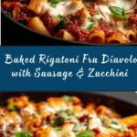 Baked Rigatoni Fra Diavolo with Sausage and Zucchini Recipe