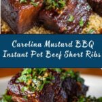 Carolina Mustard BBQ Sauce Instant Pot Beef Short Ribs Recipe