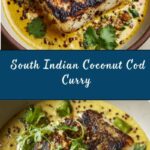 South Indian Style Coconut Cod Curry with Saffron Butter Recipe