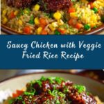 Crispy Saucy Chicken with Vegetable Fried Rice Recipe